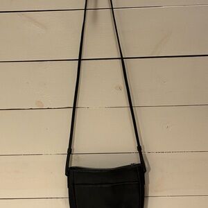 Fossil Black Leather Crossbody Bag